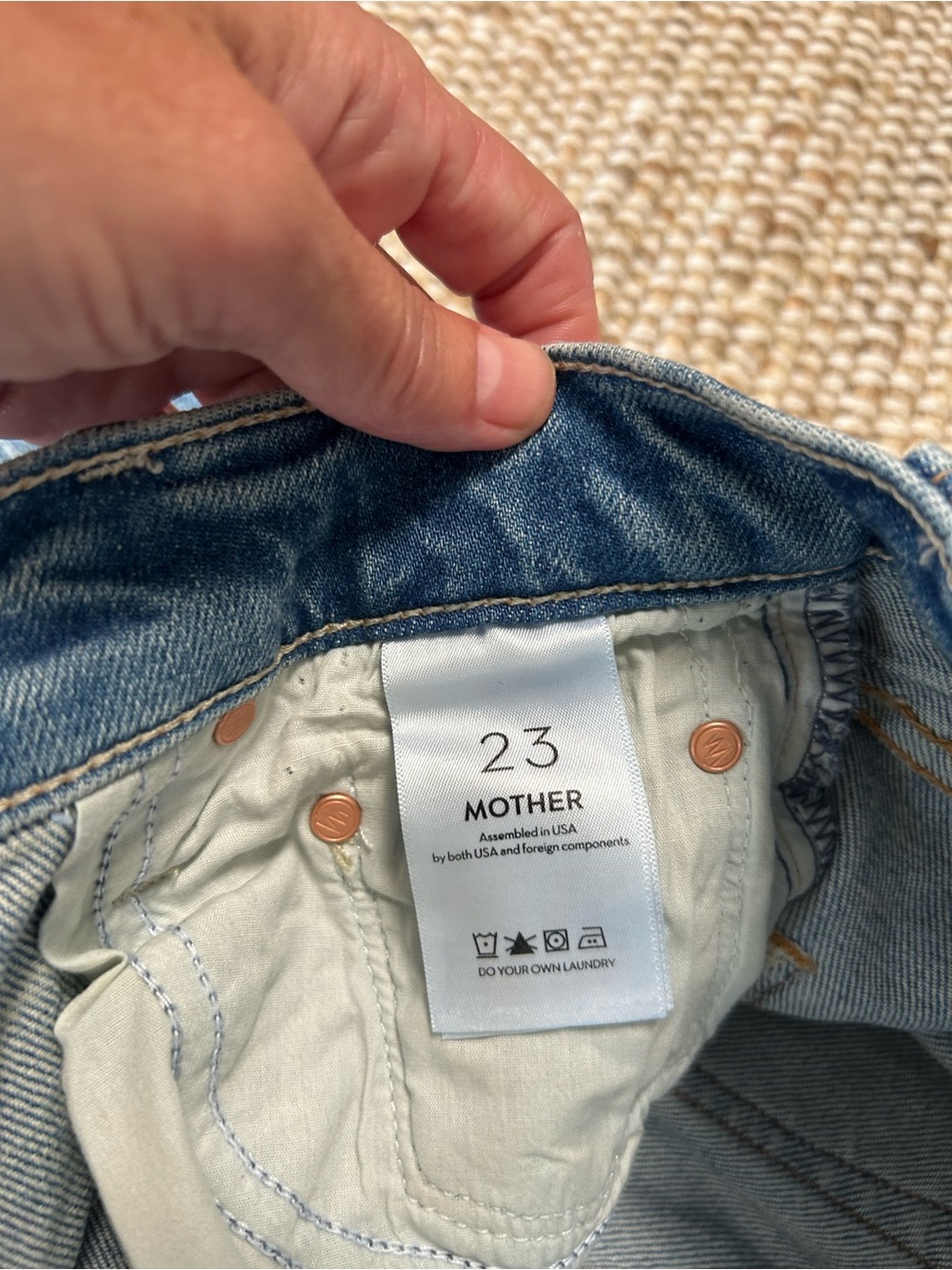 MOTHER SUPERIOR Tomcat Roller Anthropologie “I confess” High-Rise Wide Leg Jeans - Picture 12 of 16